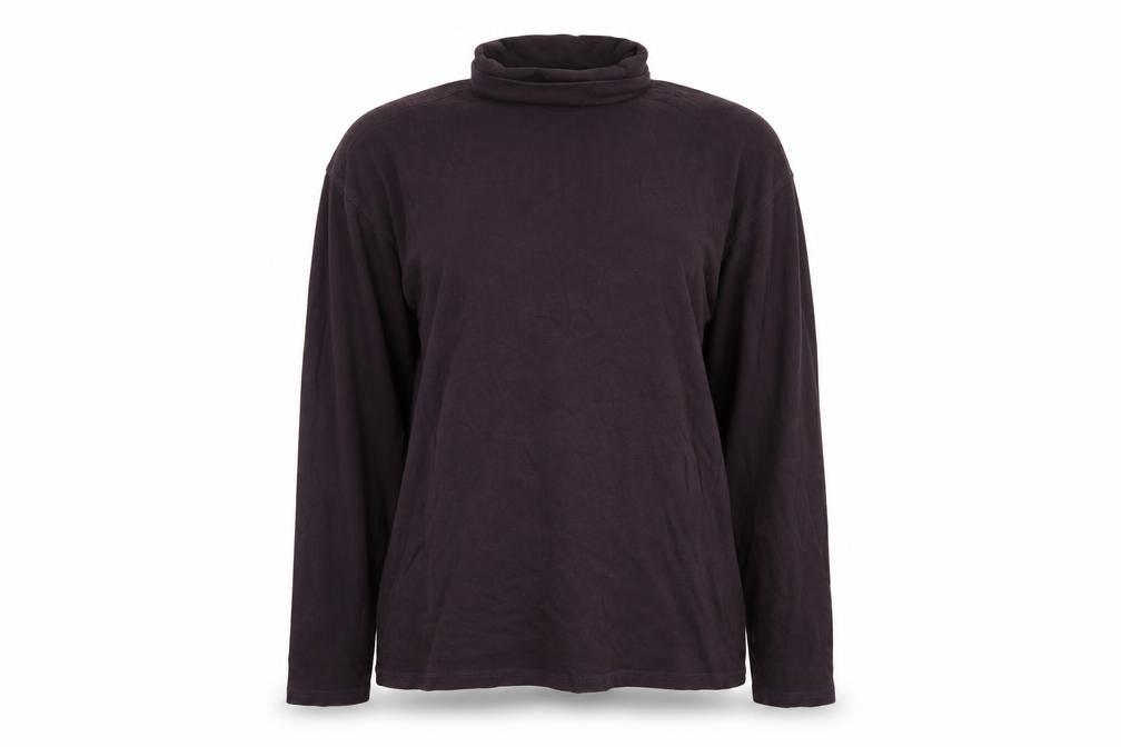 Front view of EWM women’s purple jumper, size M