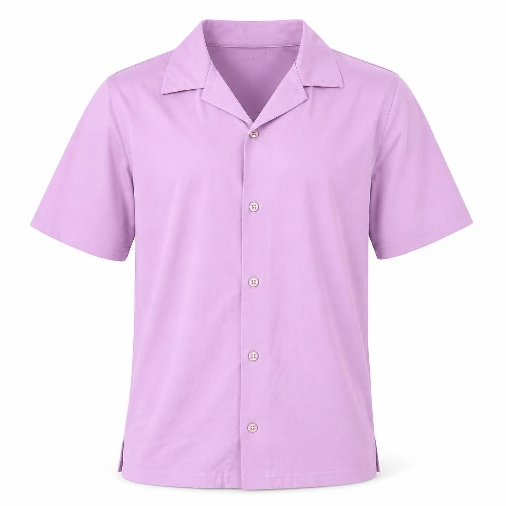 Front view of Next men’s purple button-up, size S