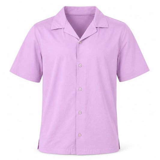 Front view of Next men’s purple button-up, size S