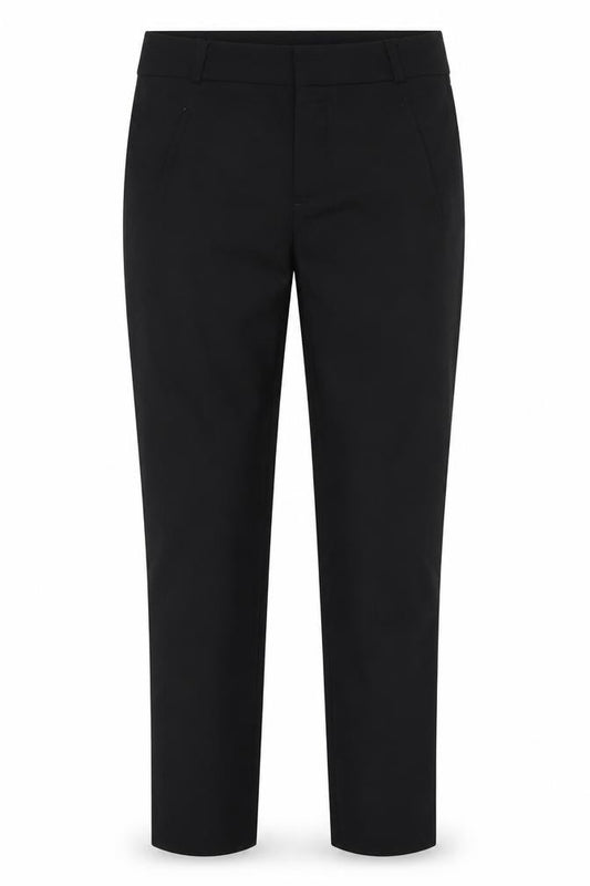Front view of New Look girls’ black carrot trousers, size 12, years
