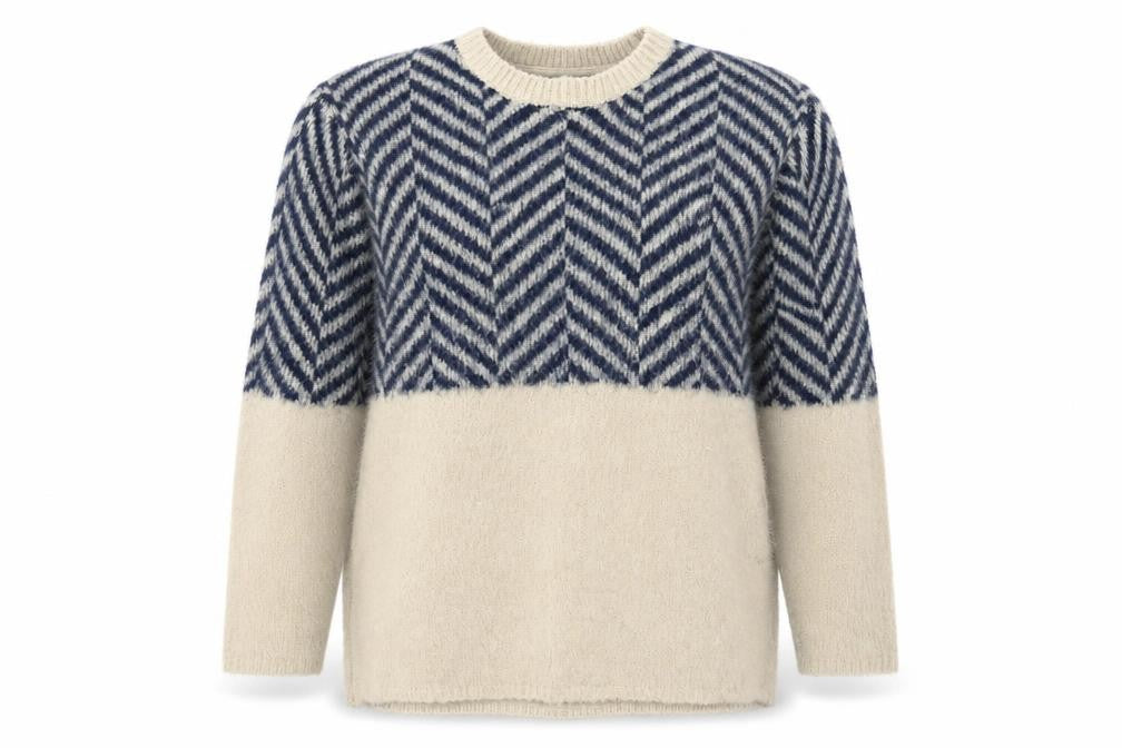 Front view of Atmosphere women’s beige jumper, size UK 6