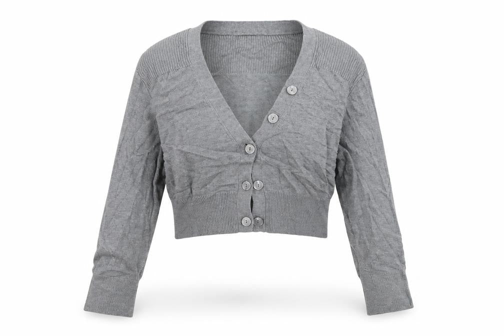 Front view of Marks & Spencer women’s grey jumper, size UK 14