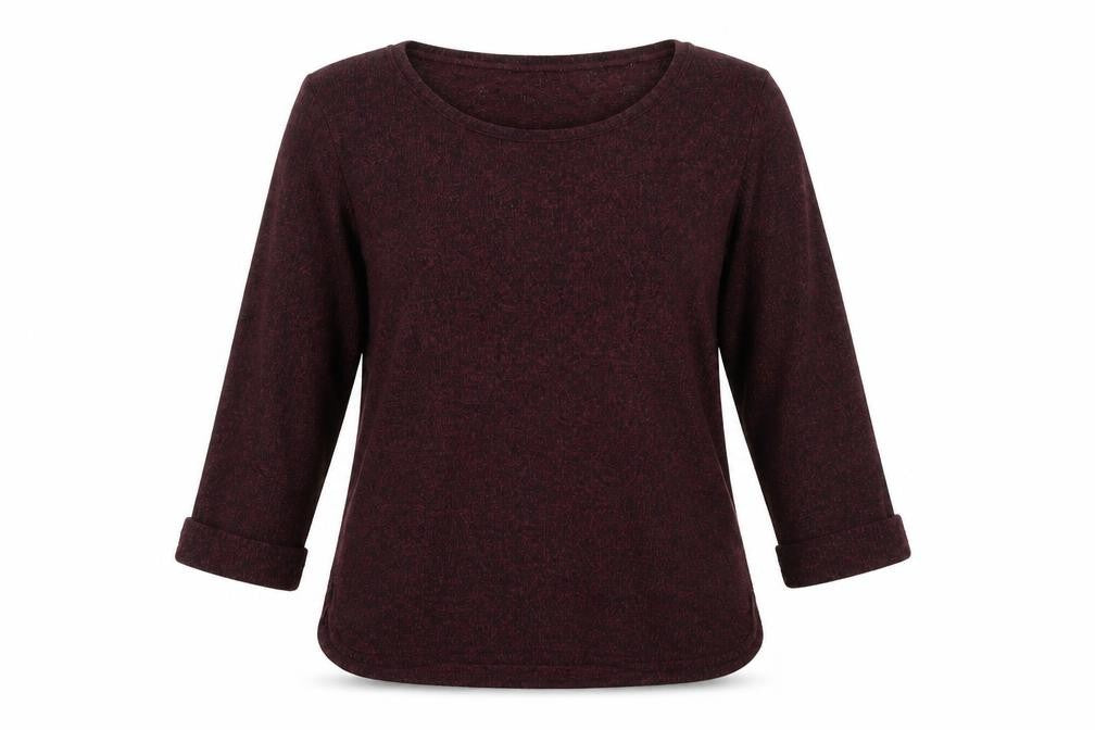 Front view of New Look women’s red jumper, size UK 8