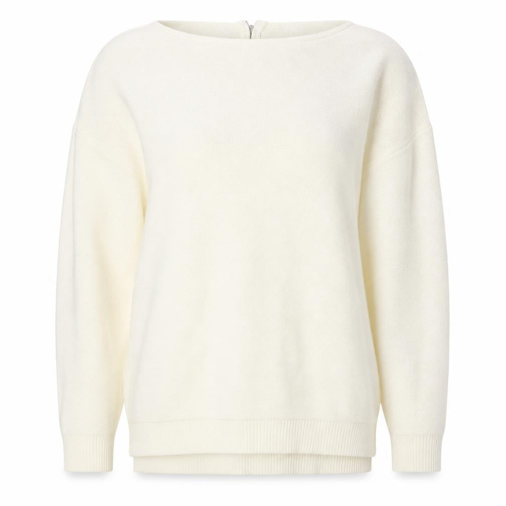 Front view of Peacocks women’s white jumper, size M