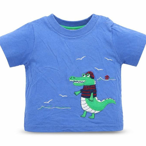 John Lewis Boys Blue   Basic T-Shirt Size 3-6 Months