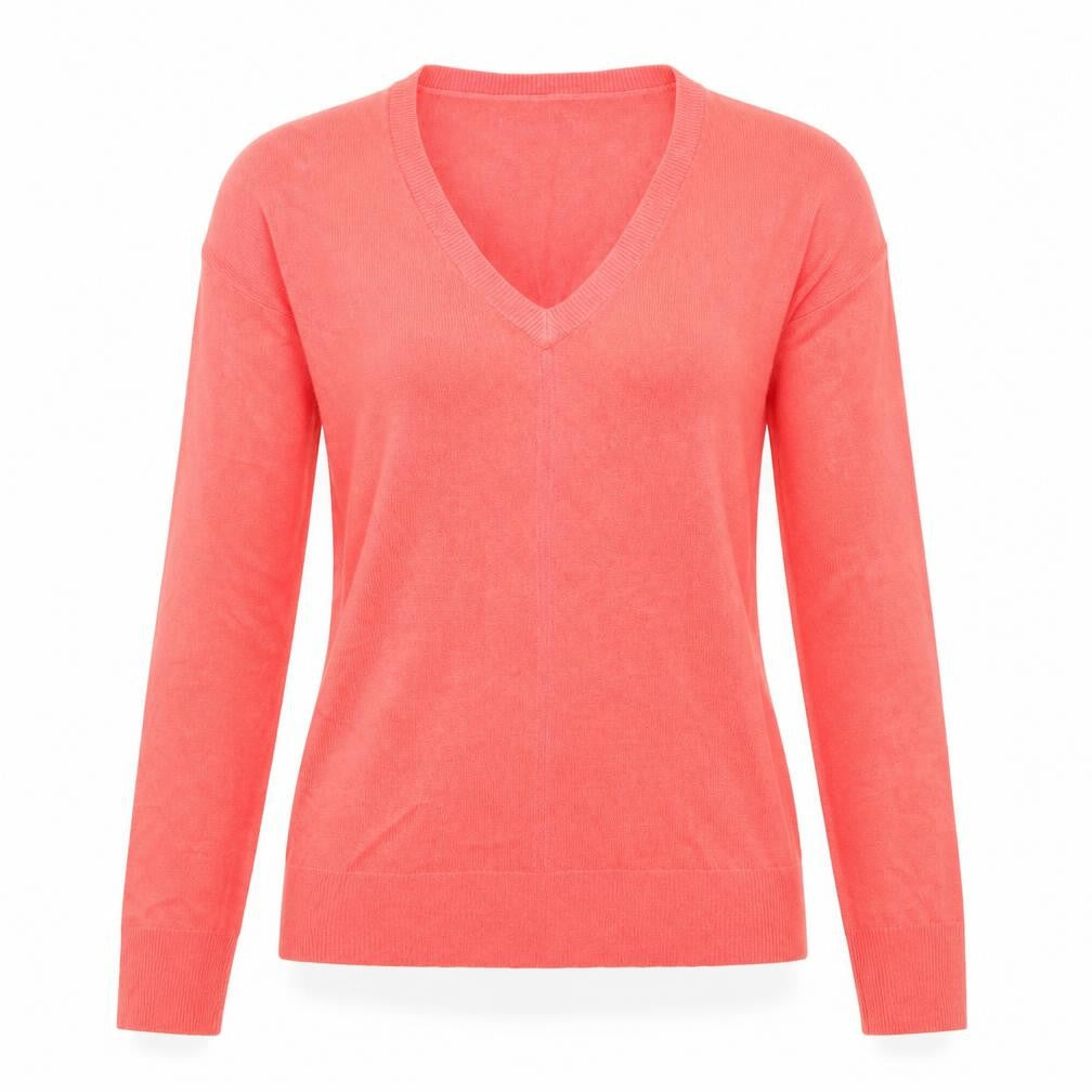Front view of Next women’s pink jumper, size UK 8