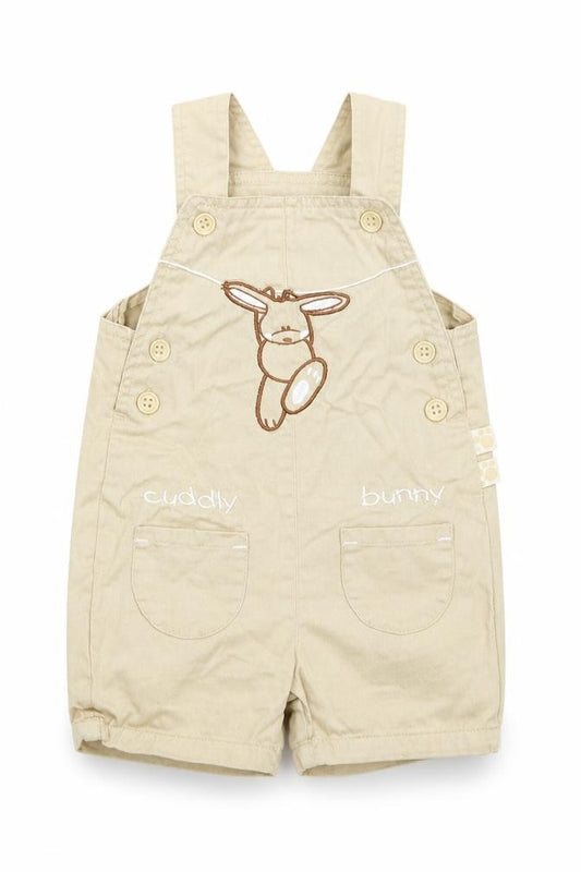 Front view of Maris mouse Baby Beige Babygrow One-Piece, size 3-6, Months