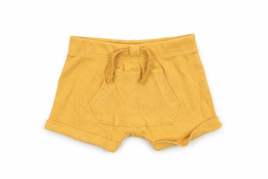 Front view of Tu girls’ yellow cropped trousers size newborn