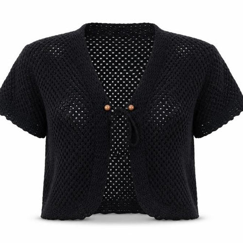Remel London Womens Black   Cardigan Jumper Size 2XL