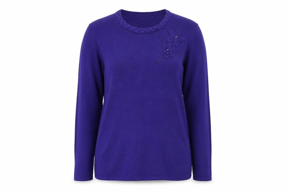 Fay Louise Womens Purple   Pullover Jumper Size M