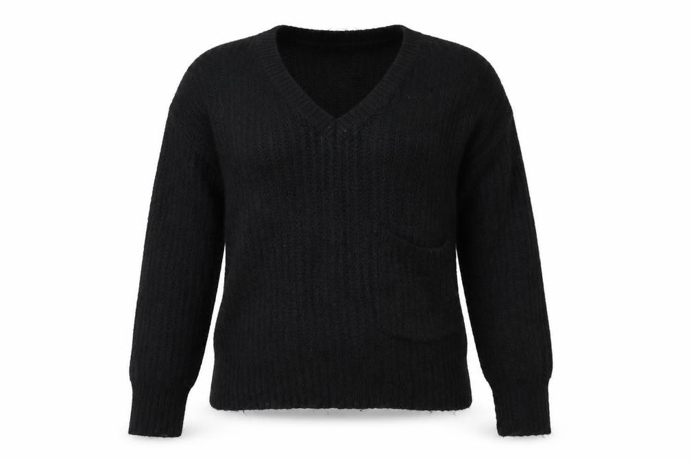 Front view of Tu women’s black jumper, size UK 12