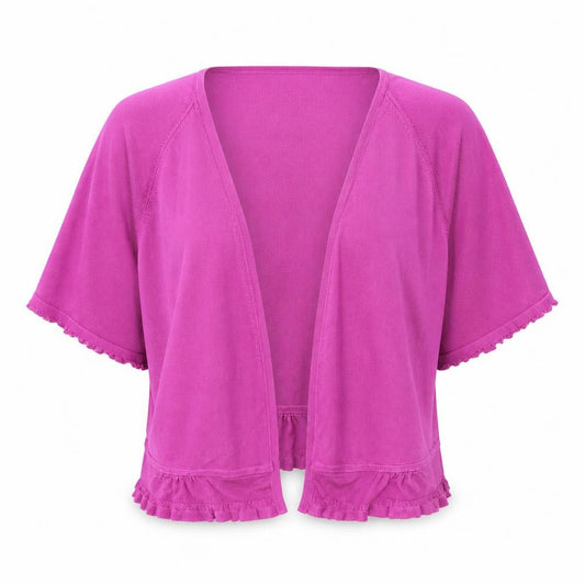 Front view of Kaliko women’s purple jacket, size UK 14