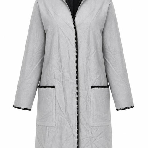 Boohoo Womens Grey   Overcoat Coat Size 10