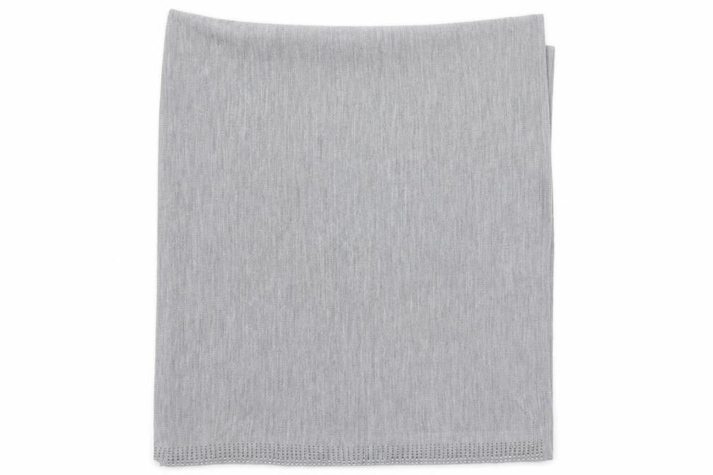 Front view of Preworn women’s grey shawl/wrap