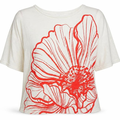 Roman Womens White Floral  Basic Blouse Size 12