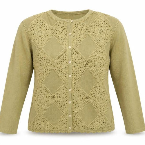 Donna Lewis Womens Beige   Cardigan Jumper Size M