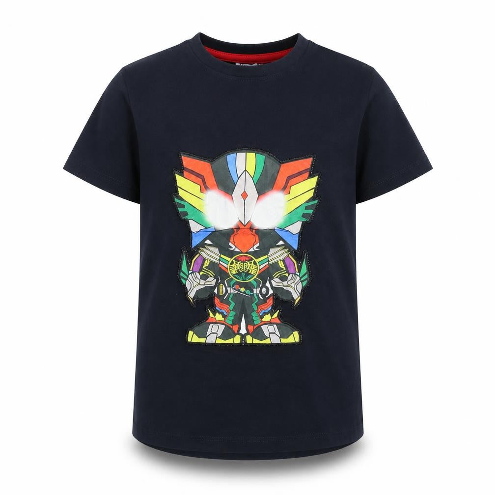 Front view of Tedy boys’ blue basic t-shirt, size 6, years