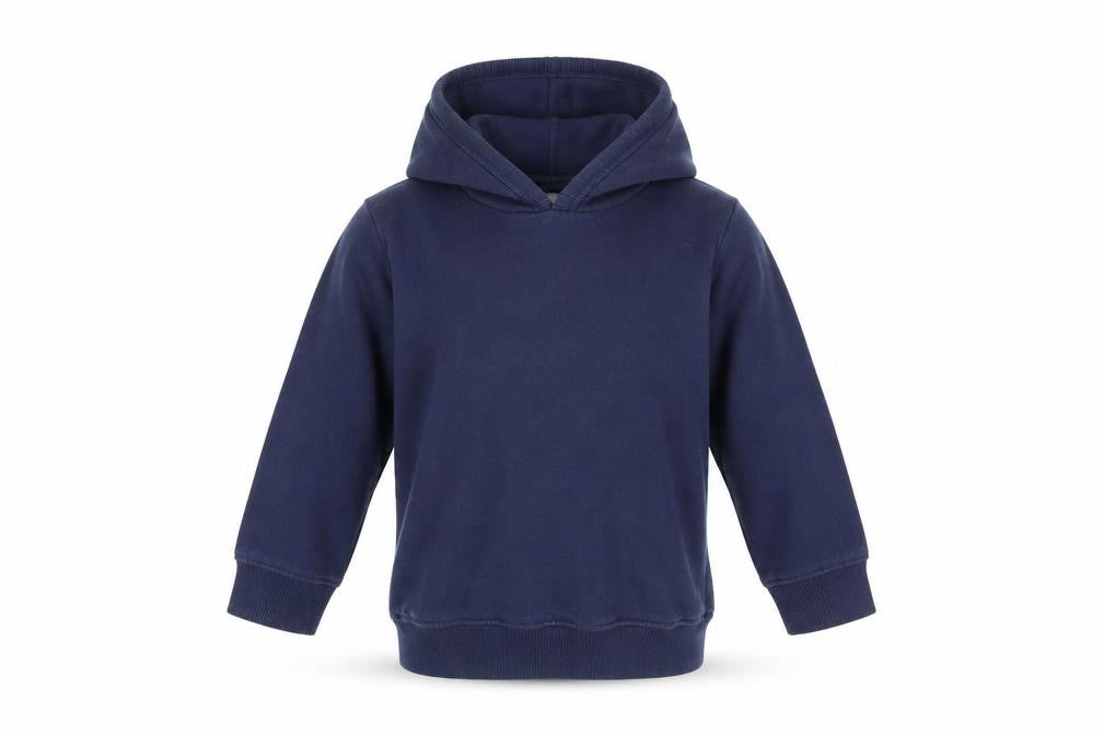Front view of Urban boys’ blue pullover hoodie, size 2-3, years