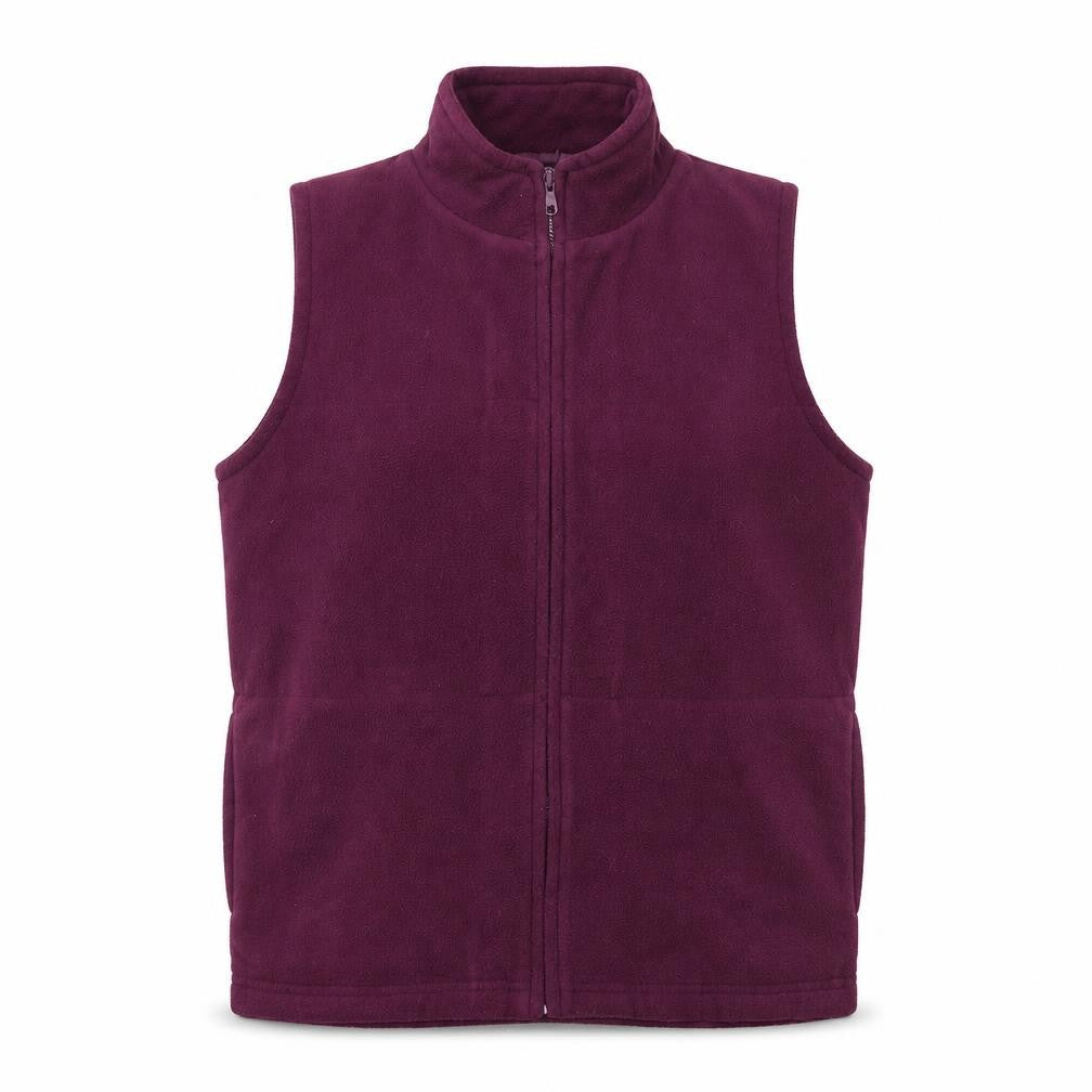 Front view of EWM women’s purple jacket coatigan, size M