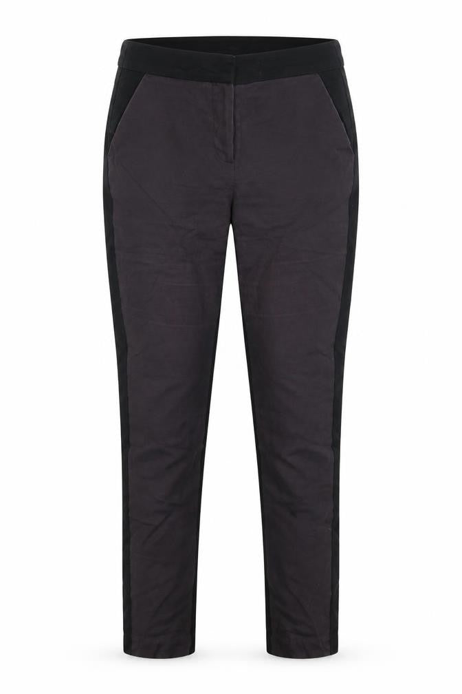 Front view of Next women’s red trousers, size UK 12, 26-inch leg
