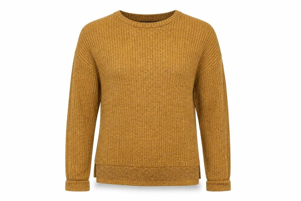Front view of Primark women’s yellow jumper, size XS