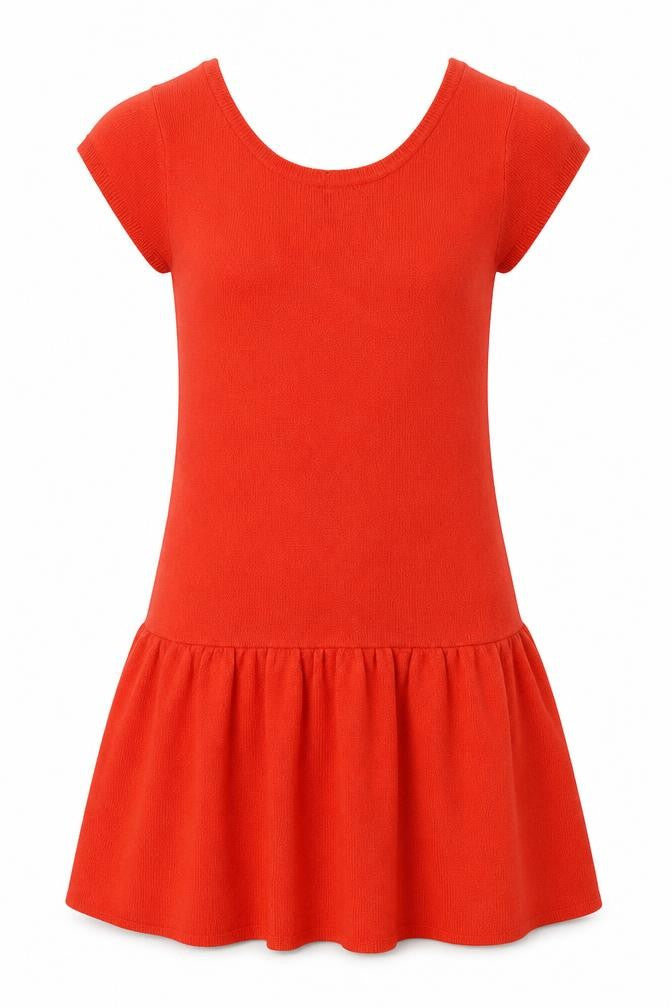 Front view of Atmosphere women’s orange a-line, size UK 8