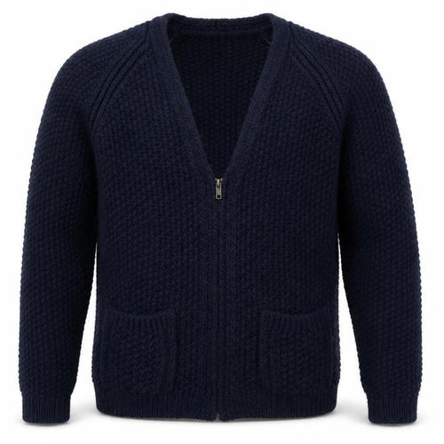NEXT Mens Blue  Knit Full Zip Jumper Size S