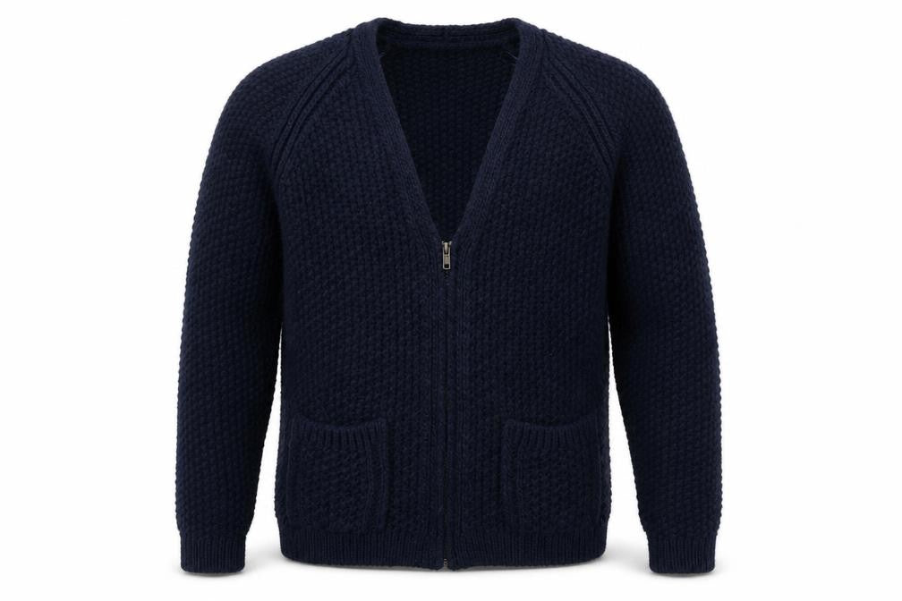 NEXT Mens Blue  Knit Full Zip Jumper Size S