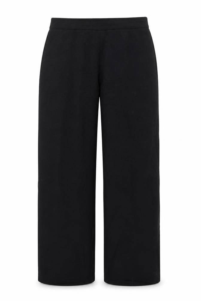 Front view of Marks & Spencer women’s black trousers, size UK 14, 32-inch leg