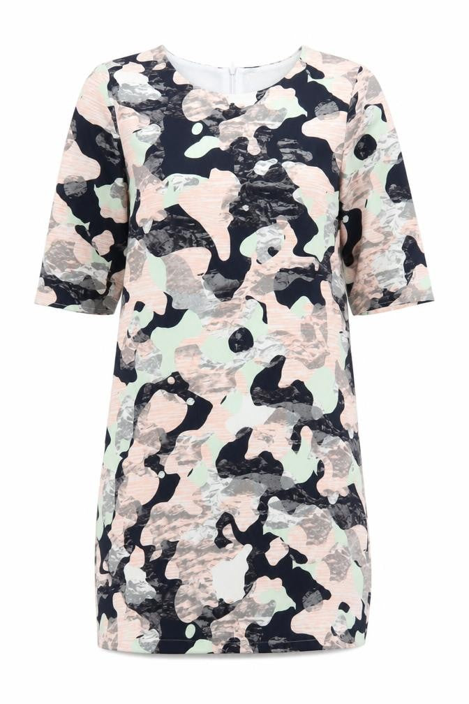 Sugarhill Womens Multicoloured Colourblock  Pencil Dress  Size 14