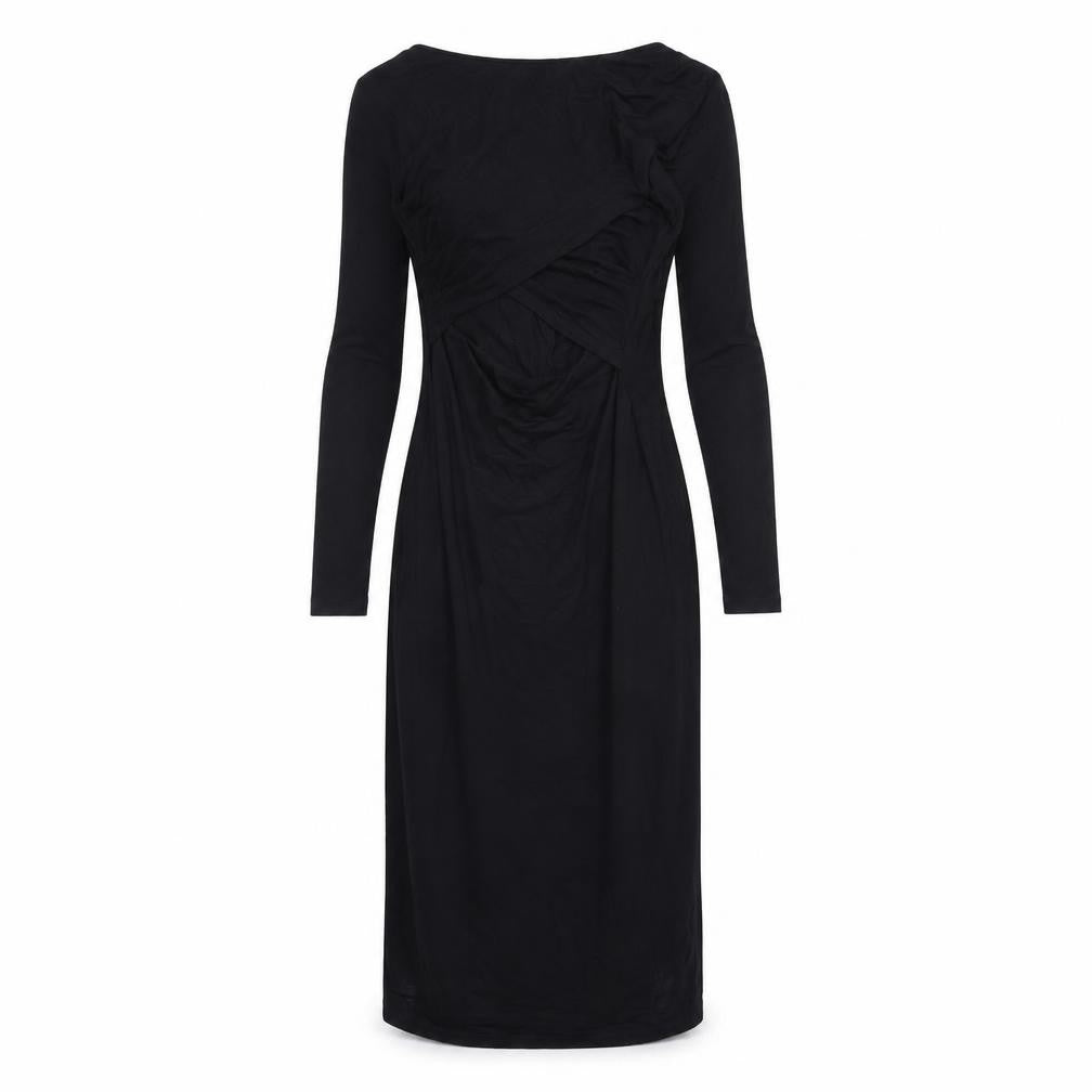 Front view of River Island women’s black a-line, size UK 8