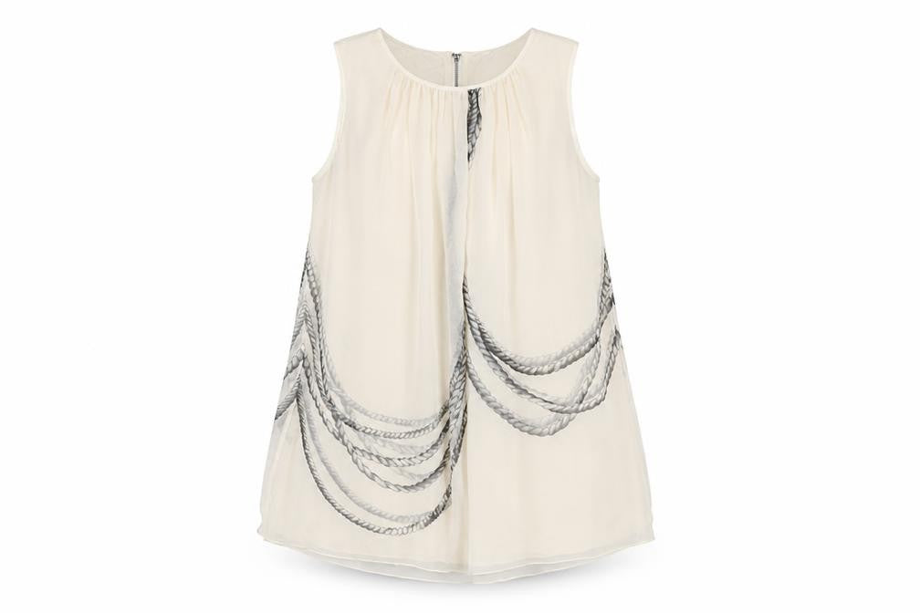 Front view of Adam women’s white basic blouse, size UK 6