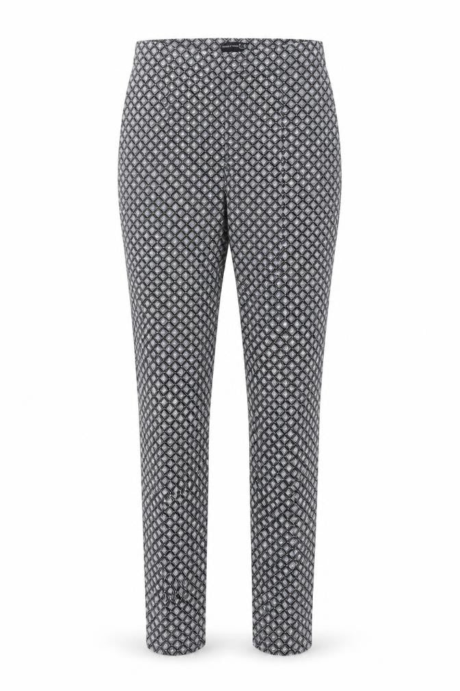 Front view of Atmosphere women’s black trousers, size UK 8, 27-inch leg