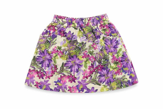 River Island Womens White Floral  A-Line Skirt Size 8