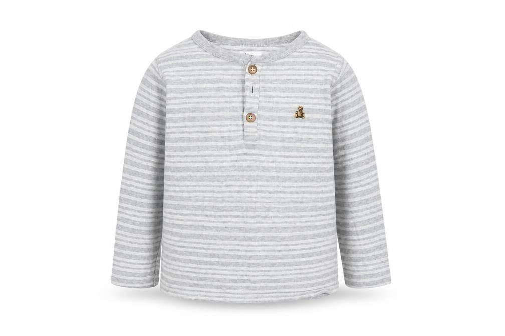 Gap Girls Grey Striped  Basic T-Shirt Size 3 Years
