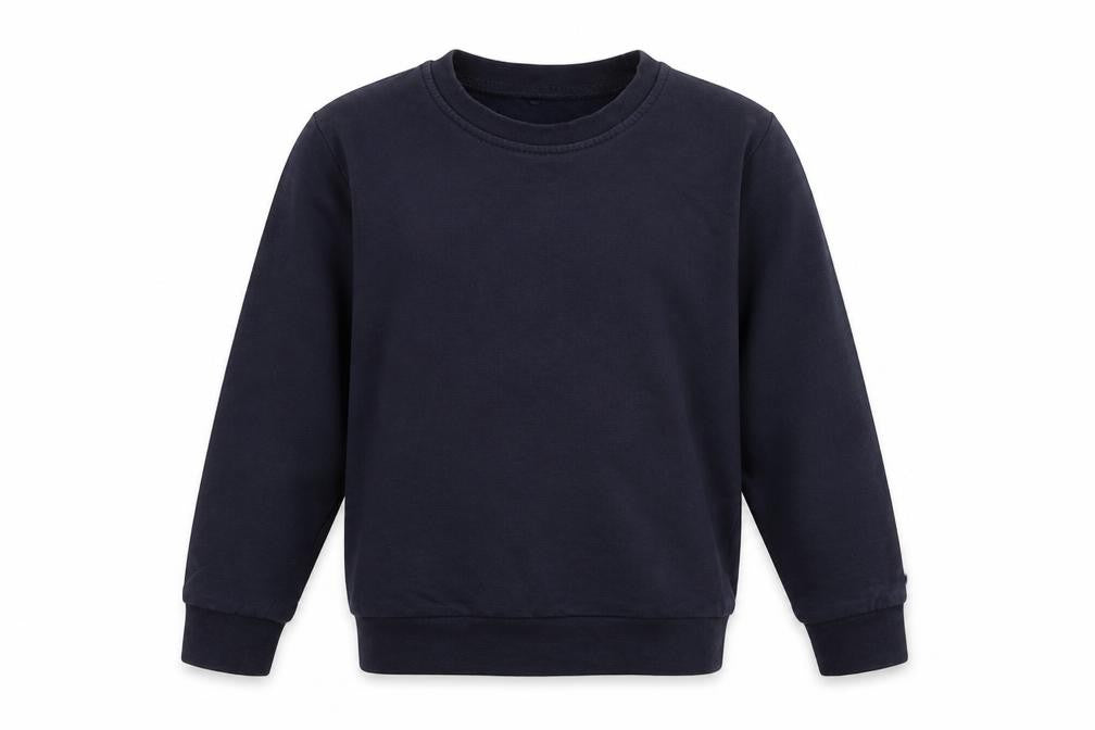 Front view of George boys’ blue jumper, size 6-7, years