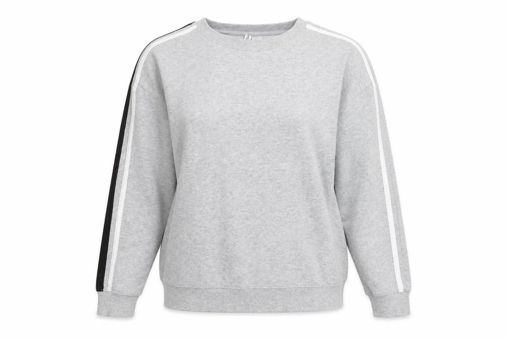 Front view of H&M women’s grey jumper, size L