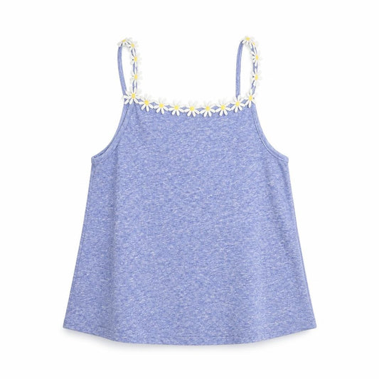 Front view of Matalan girls’ blue basic t-shirt, size 11, years