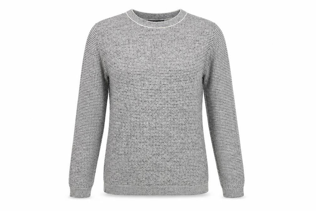 Front view of river islad women’s grey jumper, size M