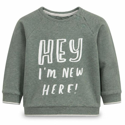 George Boys Green   Pullover T-Shirt Size 12-18 Months  - Hey I am New Here