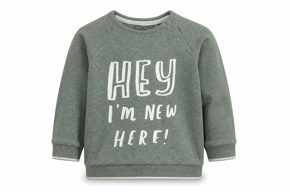 George Boys Green   Pullover T-Shirt Size 12-18 Months  - Hey I am New Here
