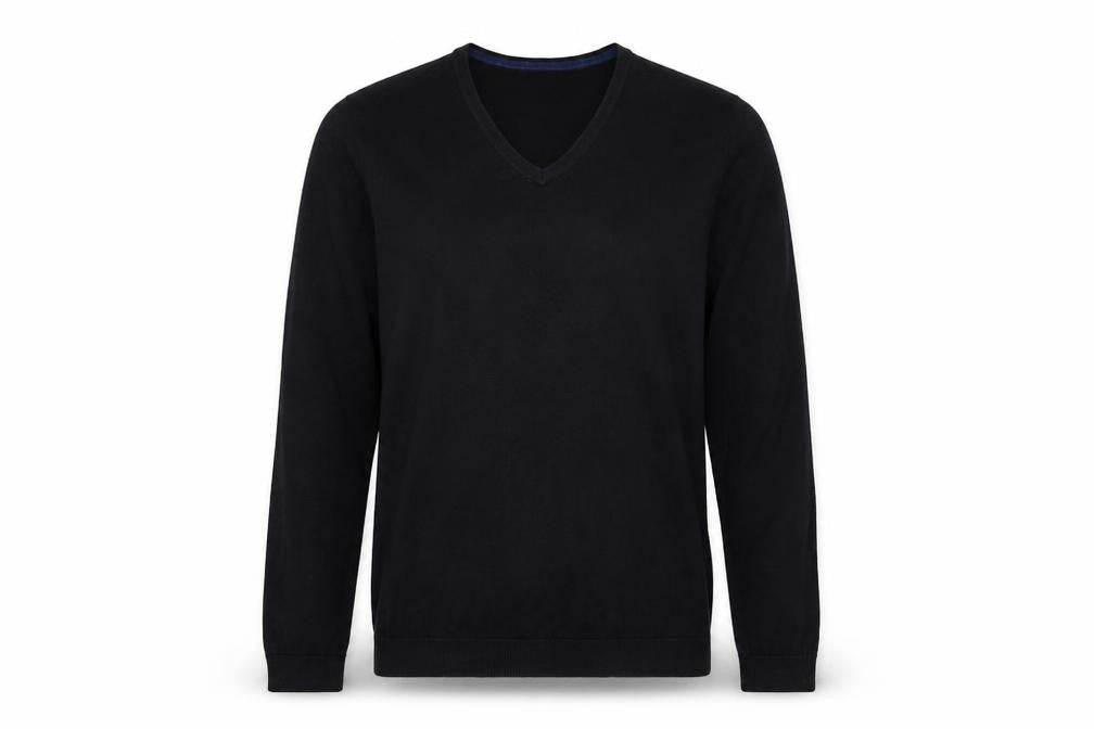 Front view of Burton women’s black knit jumper, size M