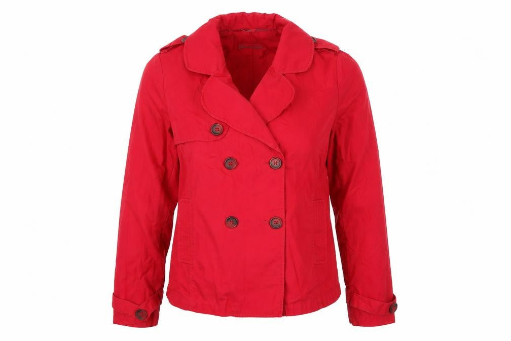 Front view of Marks & Spencer women’s pink jacket, size UK 14