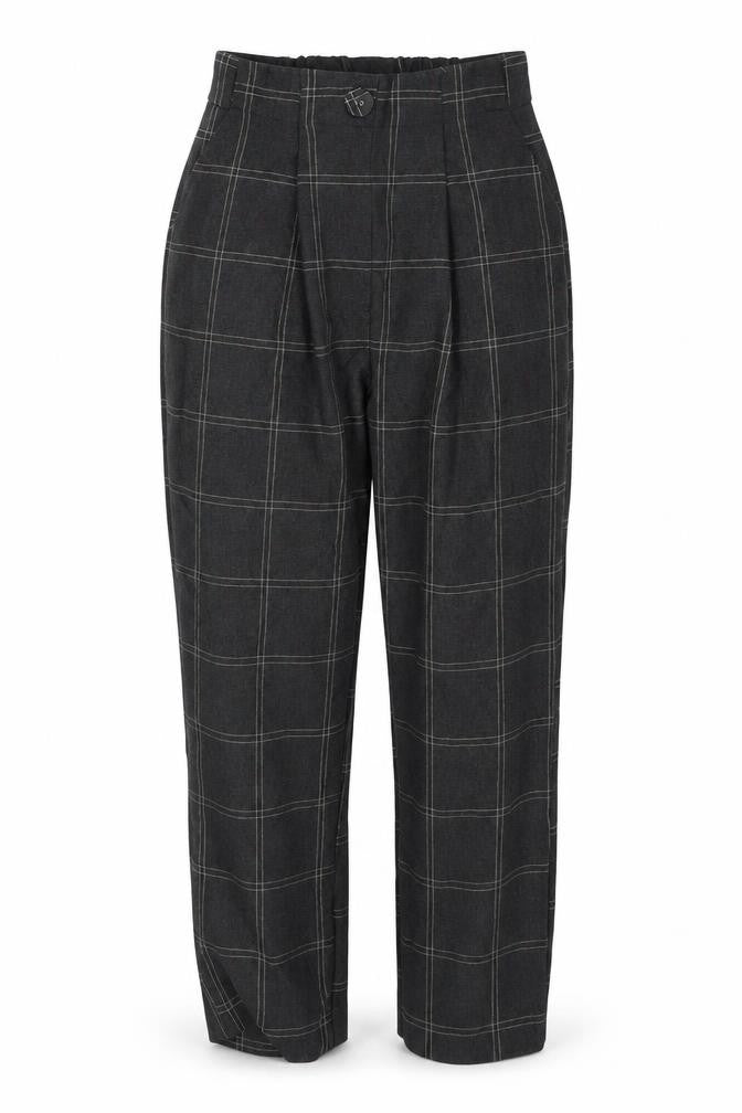 Front view of Primark women’s grey trousers, size UK 6, 25-inch leg