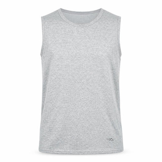 Front view of native sport men’s grey basic tank, size L