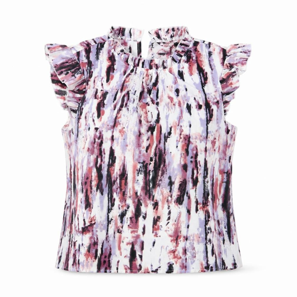 Front view of SHEIN women’s multicoloured geometric basic blouse, size S
