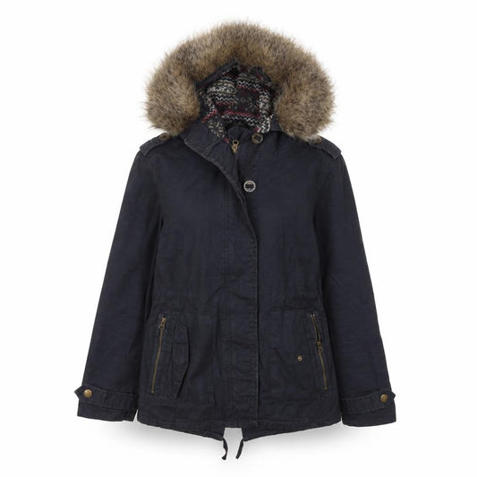 Front view of NEW LOOK women’s black jacket coat, size UK 8