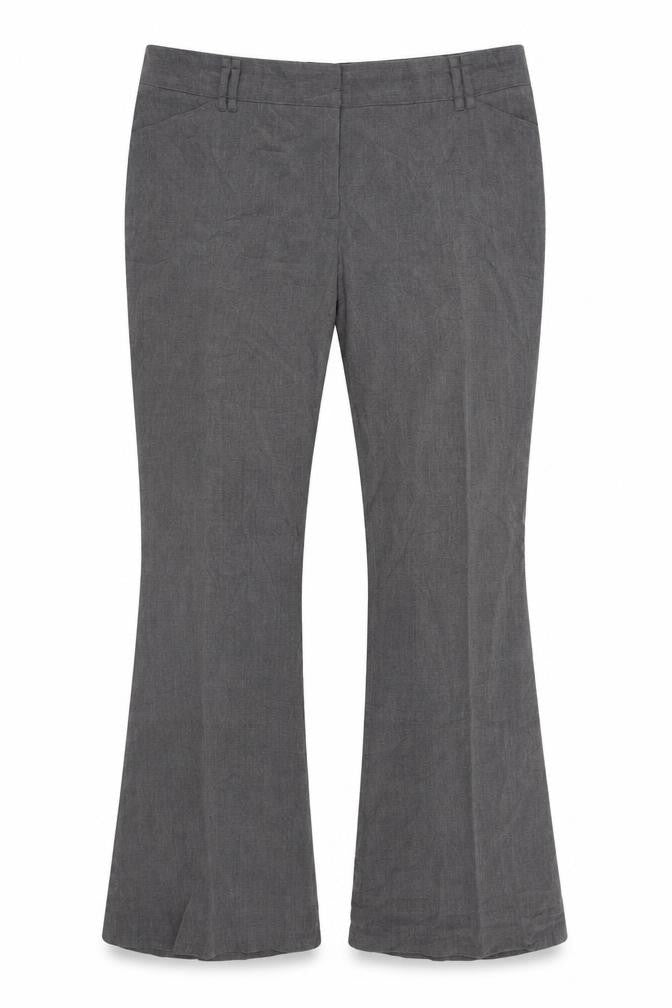 Front view of Papaya women’s grey trousers, size UK 16, 30-inch leg