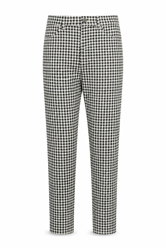 Uniqlo Womens Black Geometric  Trousers  Size 4 L24 in