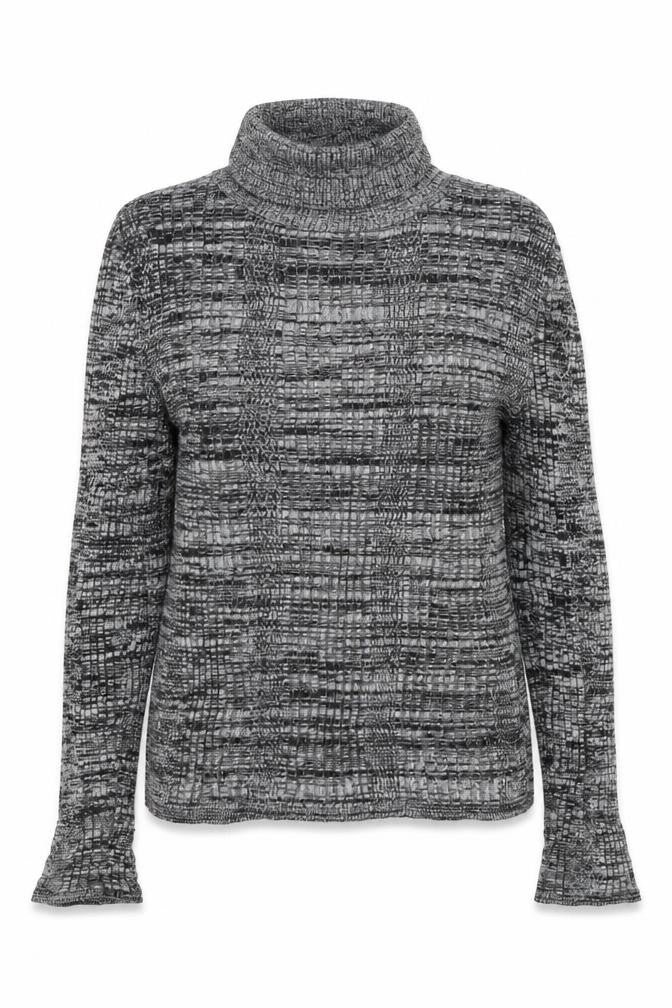 Front view of Topshop women’s grey jumper, size UK 12